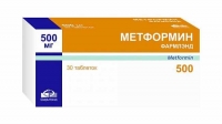Метформин 0.5 г N30 таблетки