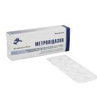 Метронидазол 0.25г N10 таблетки