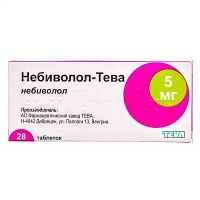 Небиволол-Тева  5 мг №28 таблетки