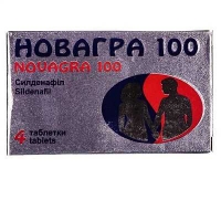 Новагра 100 мг №4 таблетки