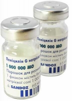 Пенициллин G натриевая соль №100 порошок для приготовления раствора для инъекций