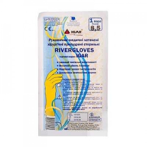 Перчатки хирургические стерильные размер 8.5 RiverGloves