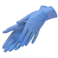 Перчатки смотровые нитриловые нестерильные неприпудренные текстурированные размер L Medicare фиолетовые