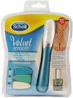 Пилка для ногтей Scholl Velvet Smooth электрическая + смен насадка + масло