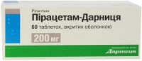 Пирацетам-Дарница 200 мг №60 таблетки