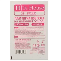 Повязка пластырная H Dr.House 10х15см нетканная основа стерильная H Pore