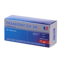 Прамипексол Здоровье Народа 1мг №30 таблетки