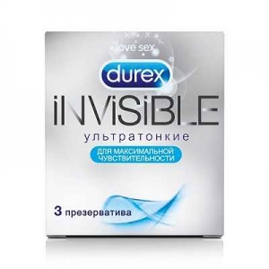 Презервативы Durex №3 Inivisible ультратонкие