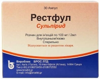 Рестфул 100 мг 2 мл №30 раствор для инъекций