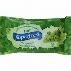 Салфетки влажные Super Fresh Fruit №15