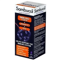 Самбукол Иммуно Форте с витамином С+ Цинк 120 мл раствор