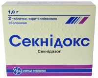 Секнидокс 1 г N2 таблетки