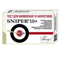 Sniper тест-кассета для определения 10 наркотиков