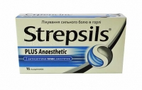 Стрепсилс Плюс N16 леденцы с анестетиком для обезболивания горла