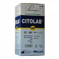 Тест CITOLAB 2GK для определения глюкозы и кетонов №50