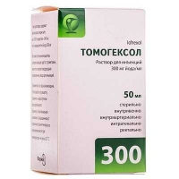 Томогексол 300 мг йода/мл 50 мл №1 раствор
