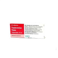 Торасемид-Тева 10 мг N20 таблетки