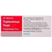 Торасемид-Тева 5 мг №30 таблетки