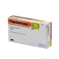 Торвакард Кристал 10 мг N30 таблетки