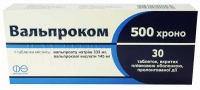 Вальпроком 500 хроно №30 таблетки