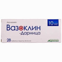 Вазоклин-Дарница 10 мг N28 таблетки
