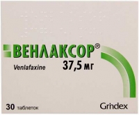 Венлаксор 37.5 мг №30 таблетки