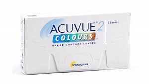 Acuvue 2 Colours Линзы BLU 0.00 голубые, радиус 8,7