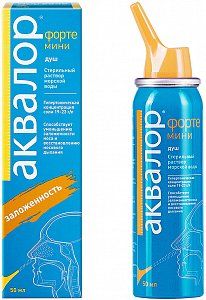 Аквалор Форте мини средство для орошения и промывания полости носа 50 мл