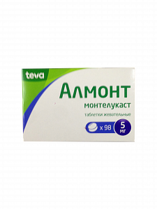 Алмонт таблетки жевательные 5 мг 98 шт.