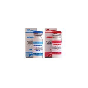 Ампициллин порошок для приготовления раствора для внутривенного и внутримышечного введения 1 г флакон 1 шт.