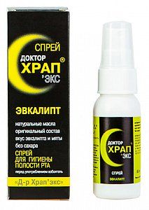 Антихрап Доктор Храп-Экс Спрей для гигиены полости рта Эвкалипт 60 мл