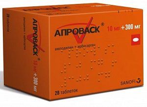 Апроваск таблетки покрытые пленочной оболочкой 10 мг+300 мг 28 шт.