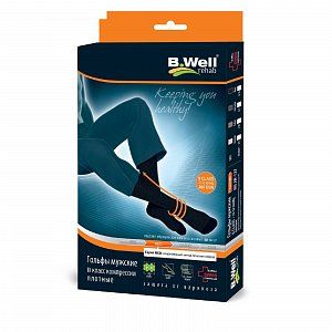 B.Well Гольфы JW127 Med мужские 2 класс компрессии р.4/L Черные