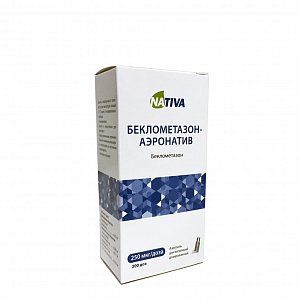Беклометазон-аэронатив аэрозоль для ингаляций дозированный 250 мкг/доза 200 доз