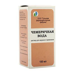 Чемеричная вода раствор для наружного применения флакон 100 мл Тульская ФФ