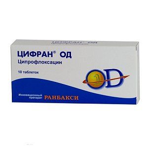 Цифран ОД таблетки пролонгированного действия покрытые пленочной оболочкой 1000 мг 10 шт.