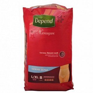 Depend Подгузники-трусики женские L/ XL 9 шт.
