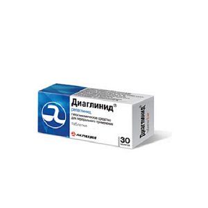 Диаглинид таблетки 0,5 мг 30 шт.