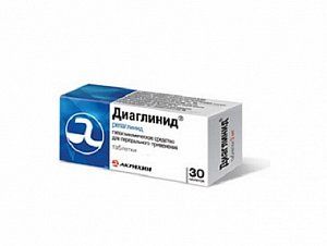Диаглинид таблетки 1 мг 30 шт.
