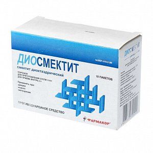 Диосмектит порошок для приготовления суспензии для приема внутрь 3 г 10 шт.