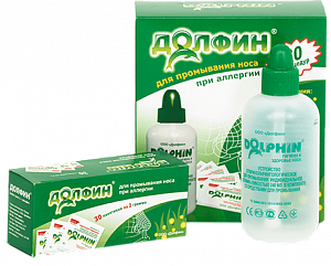 Долфин набор устройство для промывания при аллергии 240 мл + саше 2 г 30 шт.