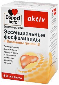 Доппельгерц актив Эссенциальные фосфолипиды + витамины группы В капсулы 60 шт. (БАД)