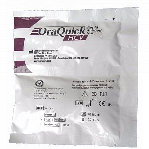 Экспресс-тест на вирус гепатита С (ВГС антитела) OraQuick HCV Rapid Antibody Test