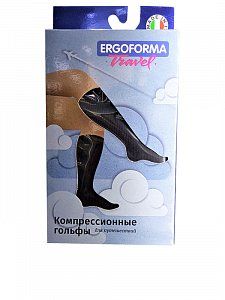 Ergoforma [Эргоформа] Гольфы компрессионные 341 1 кл. комп. (18-21 м рт.ст.) р.1 Черные