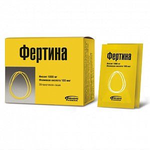 Фертина Инозит 1000 мг Фолиевая кислота 100 мкг порошок для приема внутрь пакетики 30 шт.