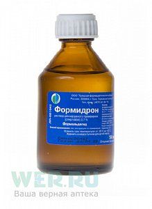 Формидрон раствор для наружного применения спиртовой флакон 50 мл Тульская фармацевтическая фабрика