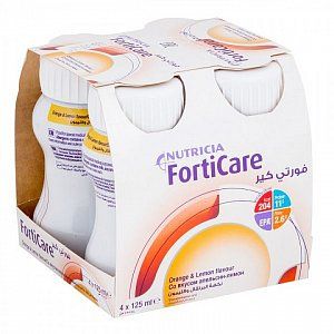 Фортикер смесь жидкая для энтерального питания 125мл 4шт. апельсин-лимон