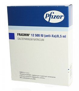 Фрагмин раствор для внутривенного и подкожного введения шприц 12500 МЕ(анти-Ха)/0,5 мл шприц 5 шт.
