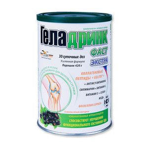 Геладринк Фаст Экстра порошок для приема внутрь 420г Черная смородина