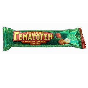 Гематоген Русский новый с лесным орехом 40 г